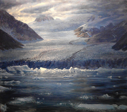Columbia Glacier Alaska painting by David Rosenthal