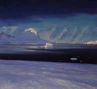 Antarctic Peninsula Painting by David Rosenthal