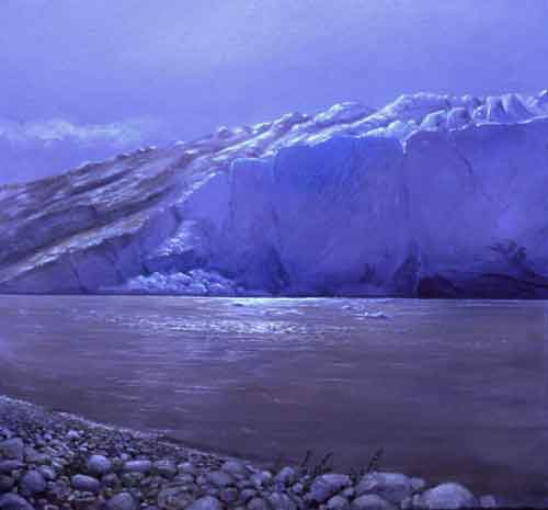 Child’s Glacier Painting by David Rosenthal