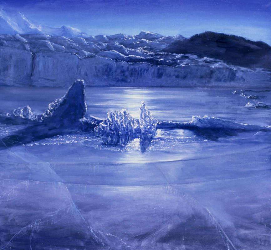 Alaska Glacier Painting but David Rosenthal